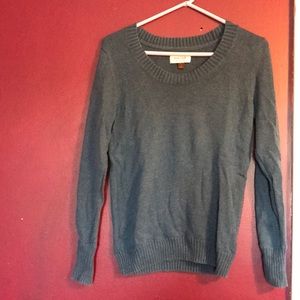 Blue Sonoma sweater with buttons on sleeves